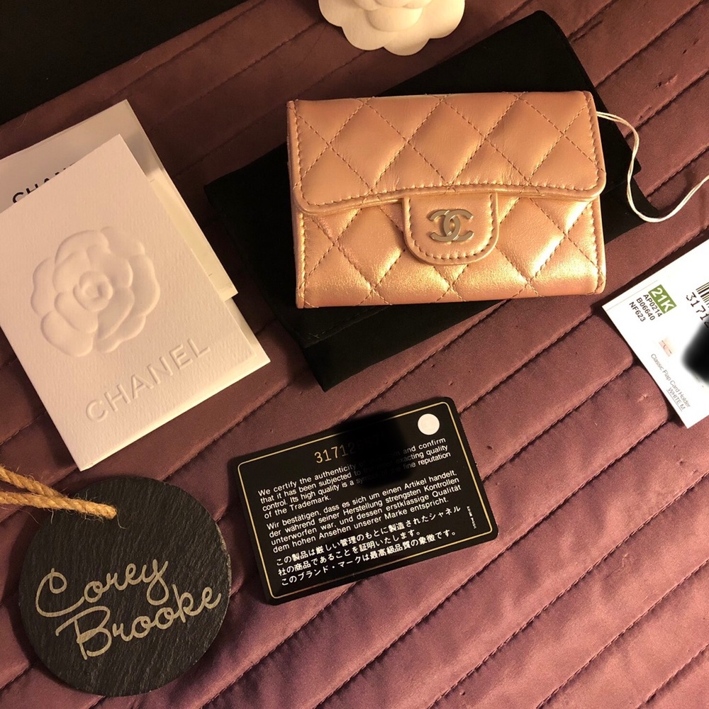 21K Iridescent Calfskin & Silver-Tone Metal
Light Pink